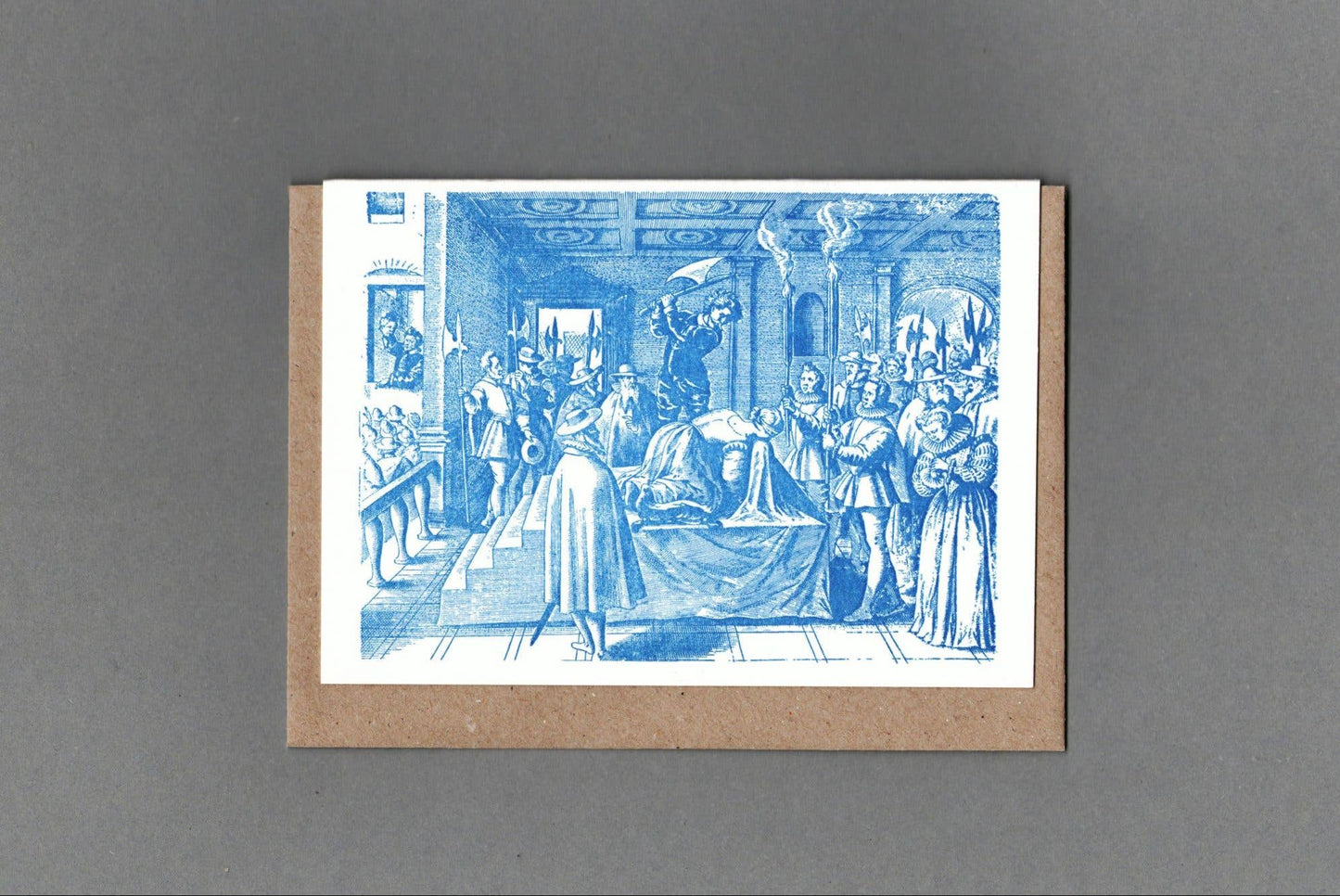 Mary Queen of Scots. Letterpress Greeting Card. Historic
