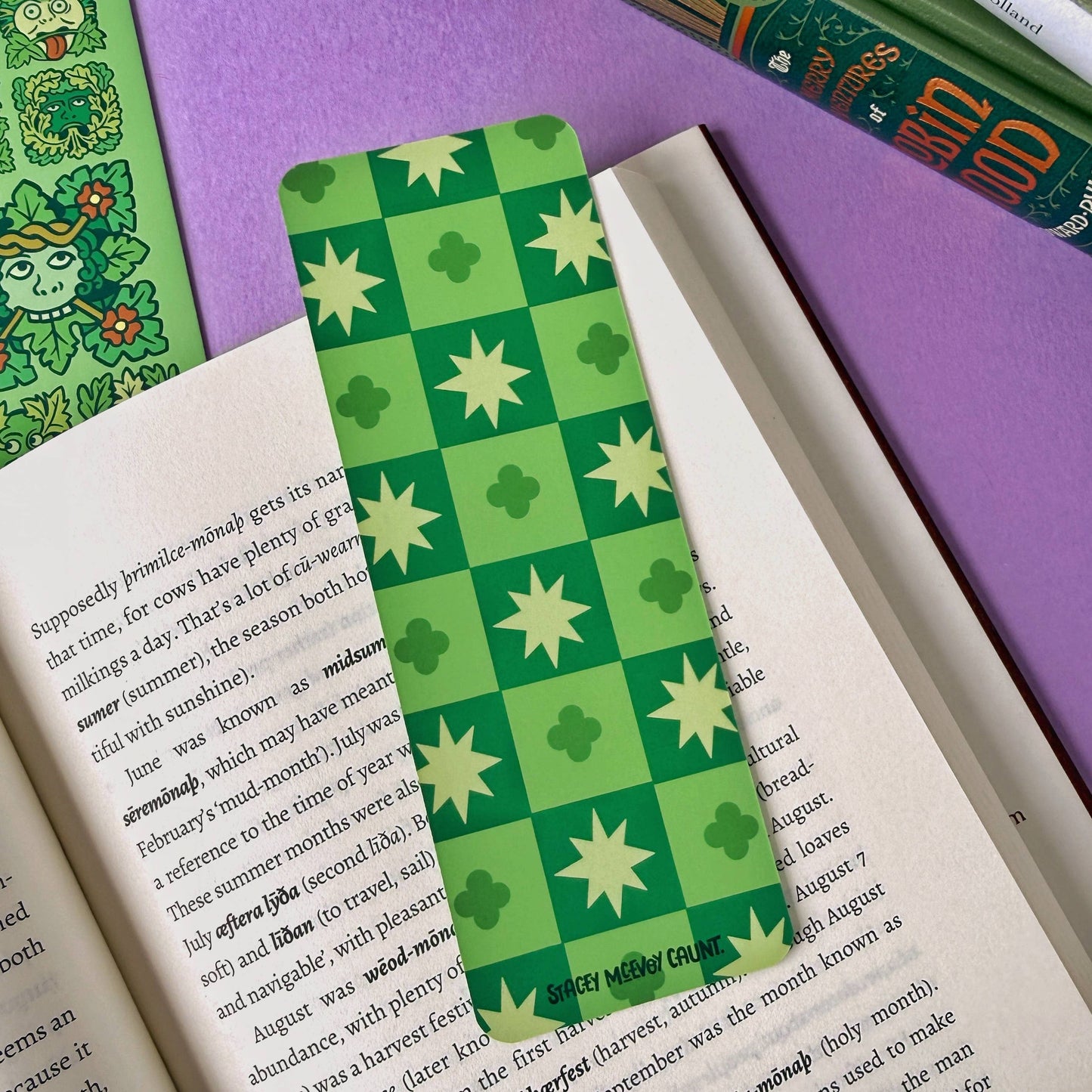 Green Man Folklore Bookmark