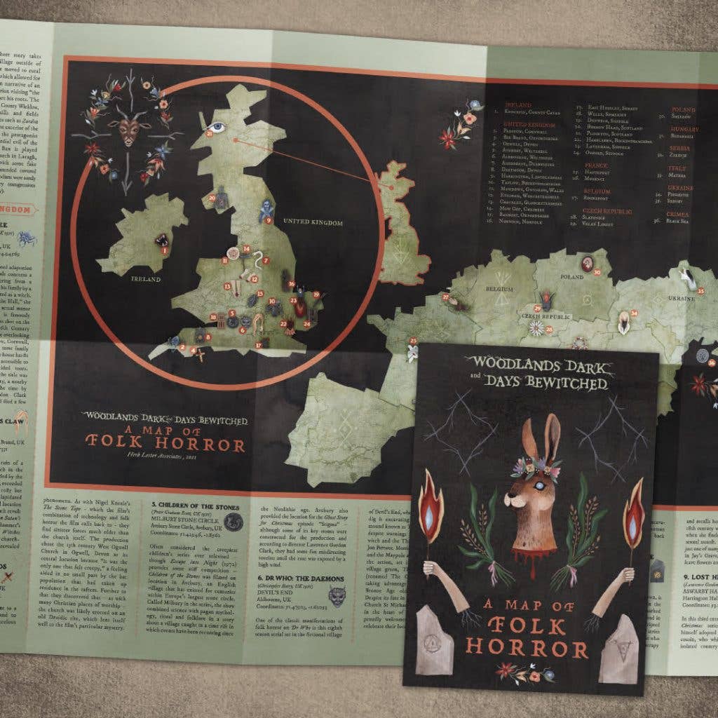 Woodlands Dark and Days Bewitched - England Horror Map