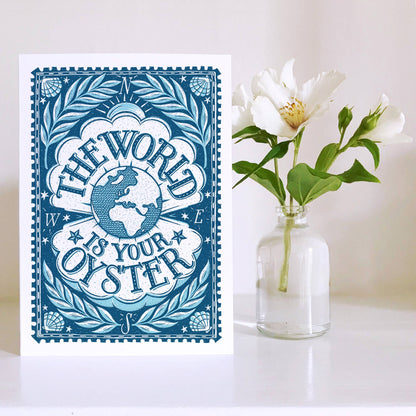 The World Is Your Oyster Congratulations Card