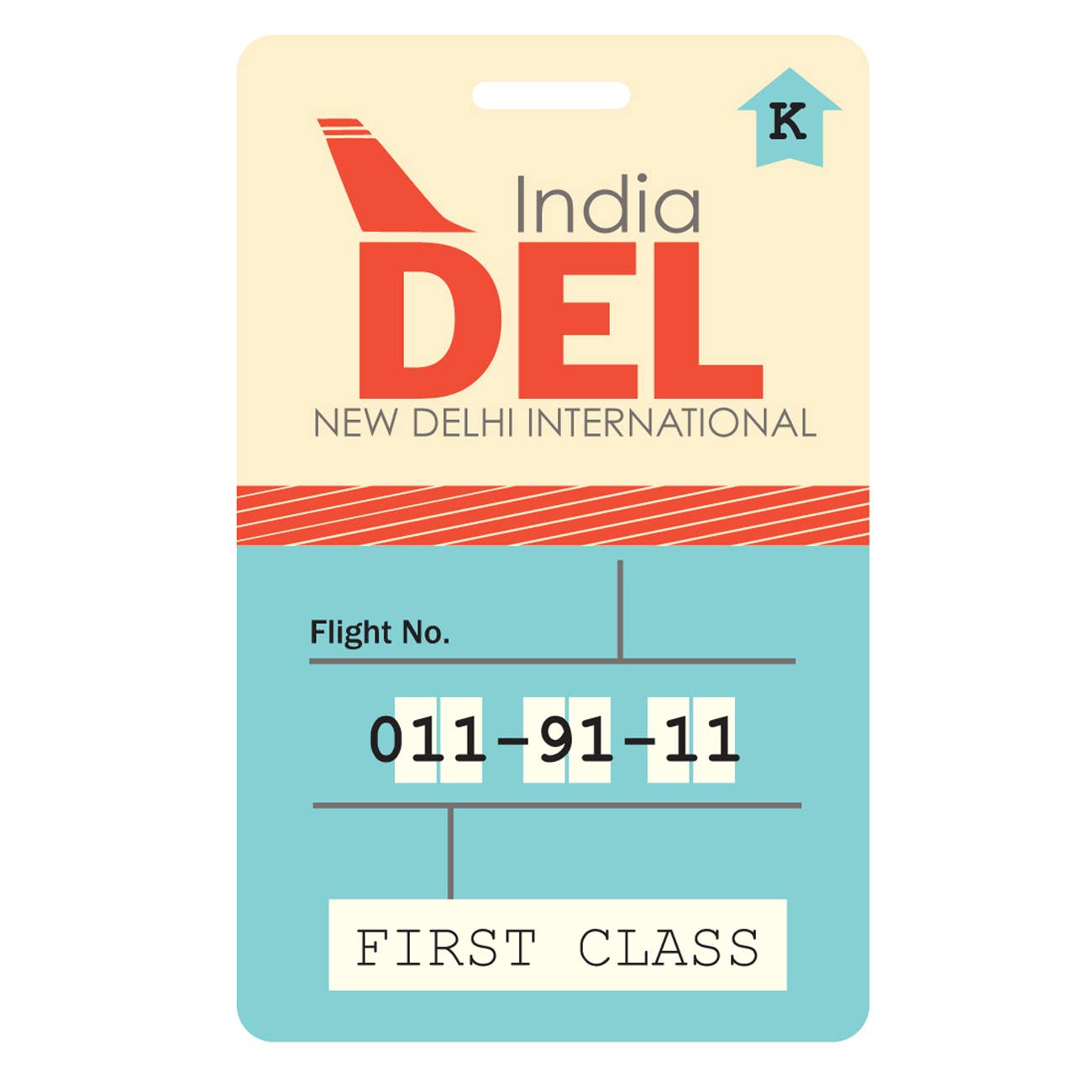 India Luggage Tag