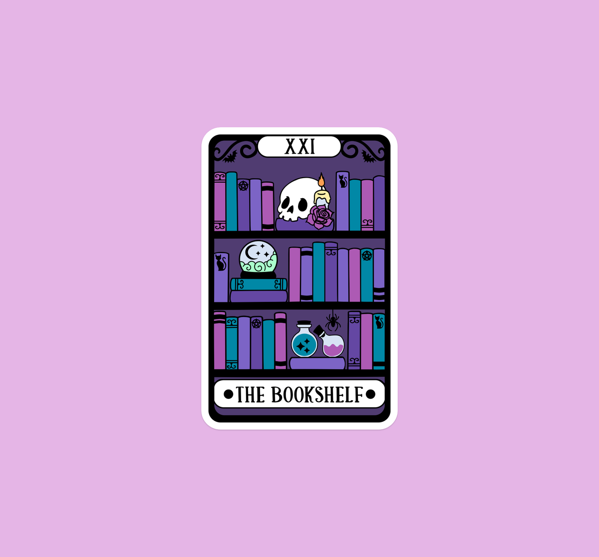 Tarot the bookshelf, Reader sticker, Bookish sticker, Smut
