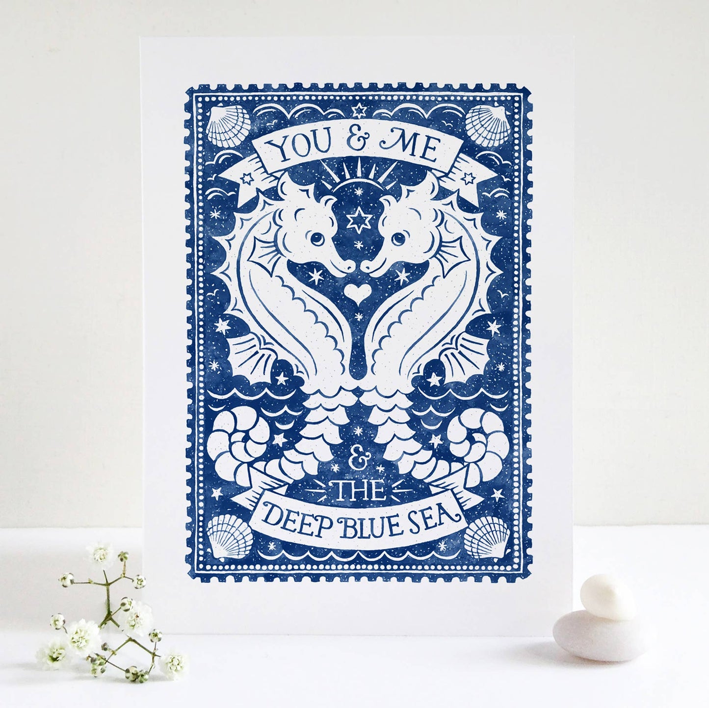 Seahorse Love Card