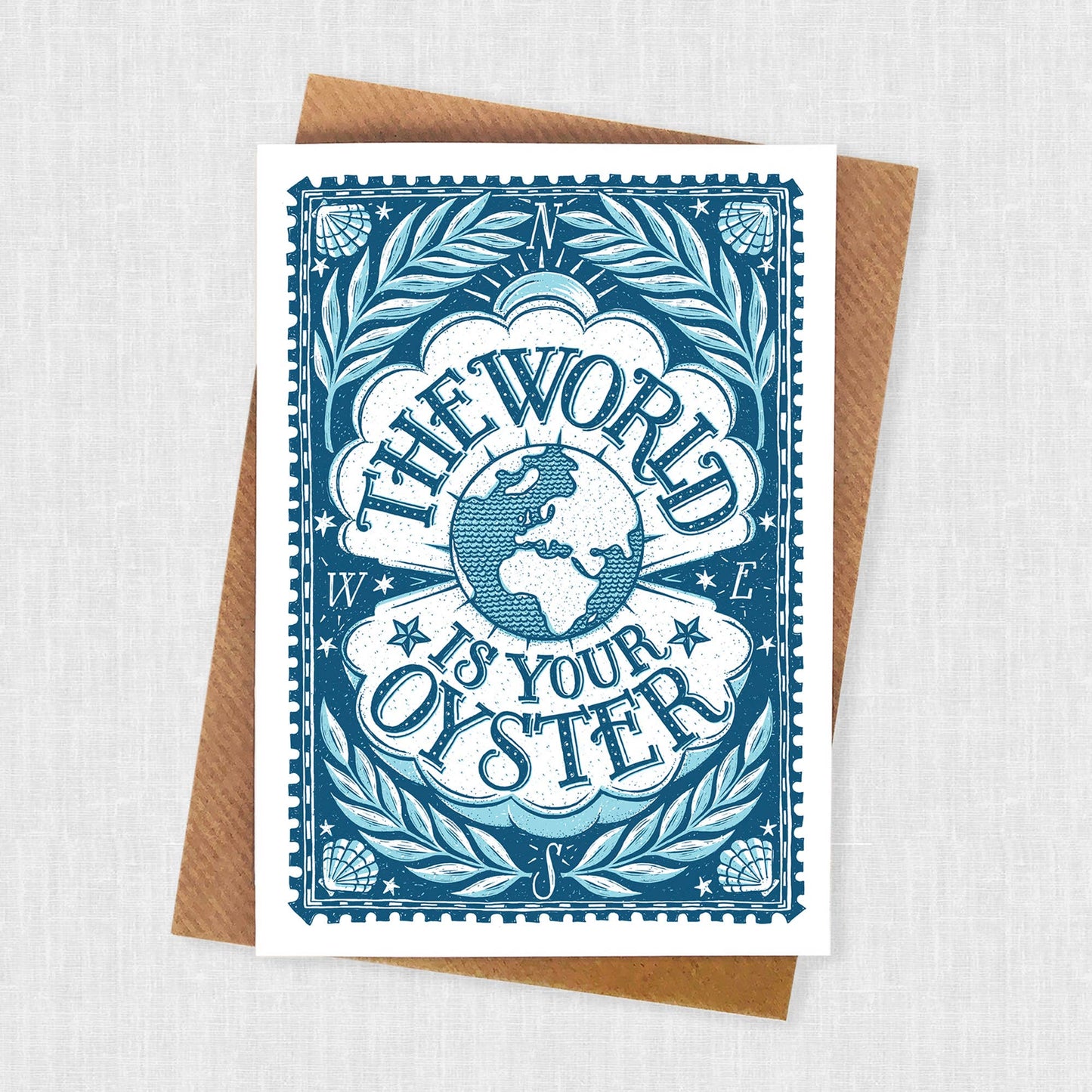 The World Is Your Oyster Congratulations Card