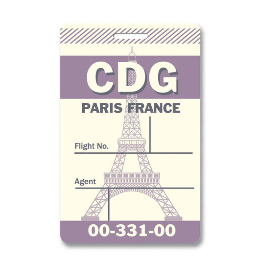 Paris Luggage Tag