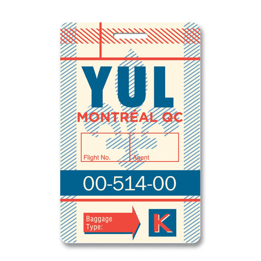 Montreal Luggage Tag