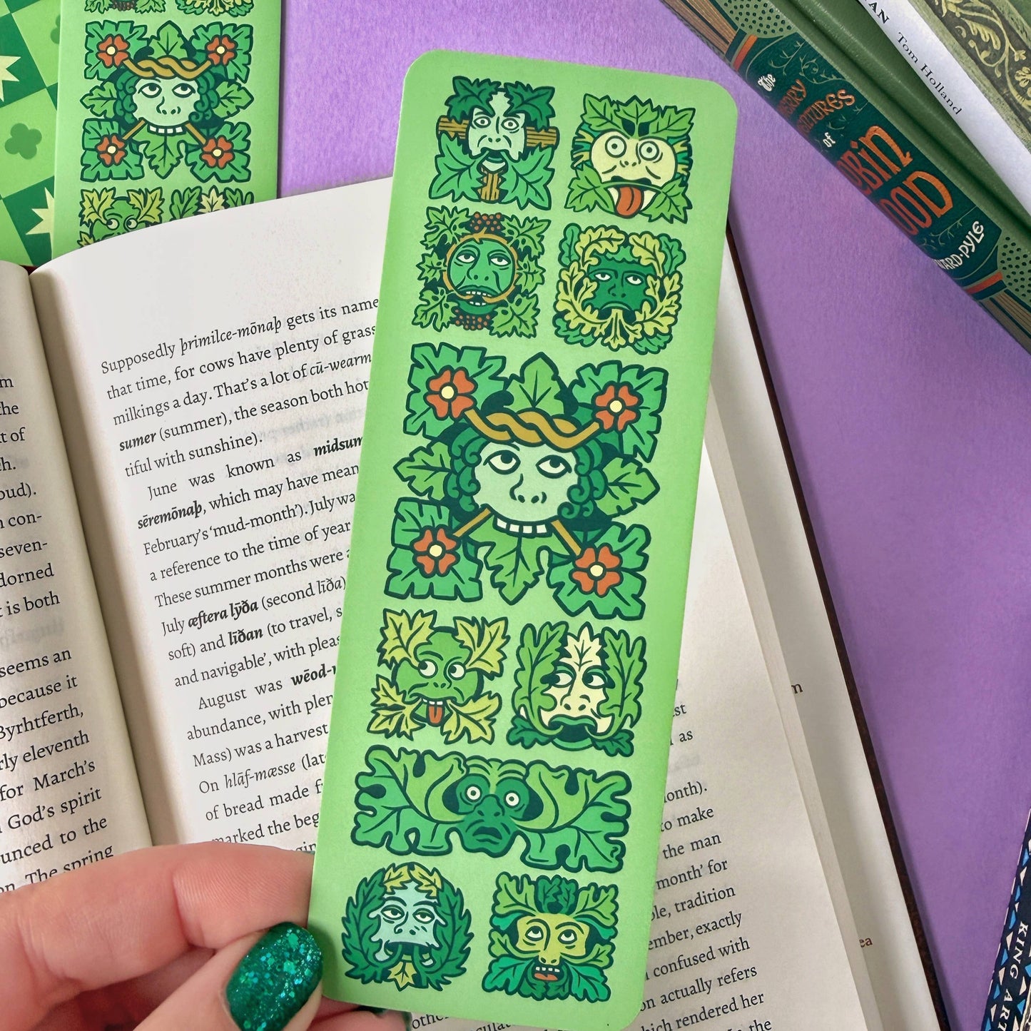 Green Man Folklore Bookmark