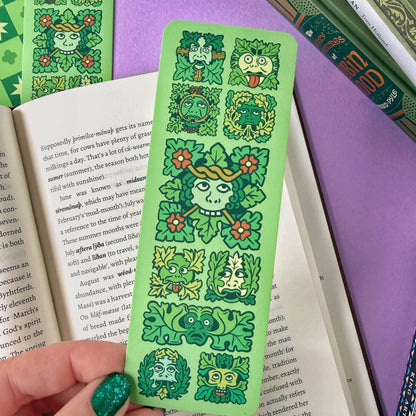 Green Man Folklore Bookmark