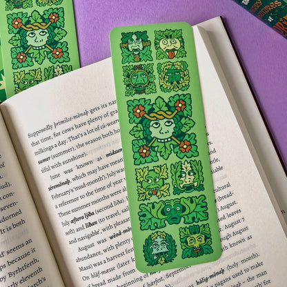 Green Man Folklore Bookmark
