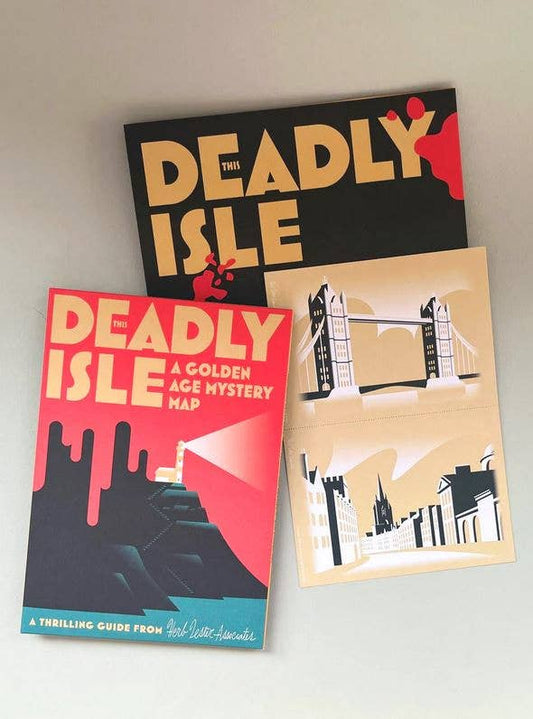 This Deadly Isle - England Mystery Detective Map