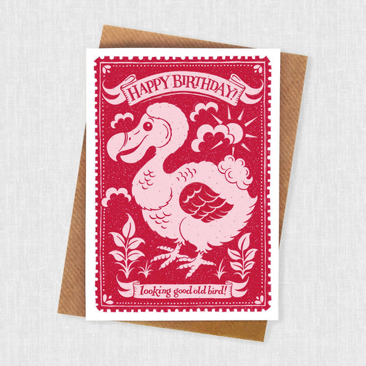 Old Bird Birthday Card