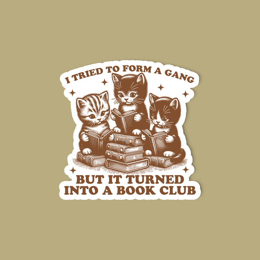 Book club sticker, Bookish sticker, Laptop sticker