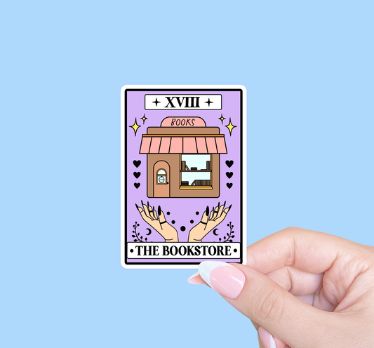 Bookstore sticker, Reader sticker, Bookish sticker, Tarot