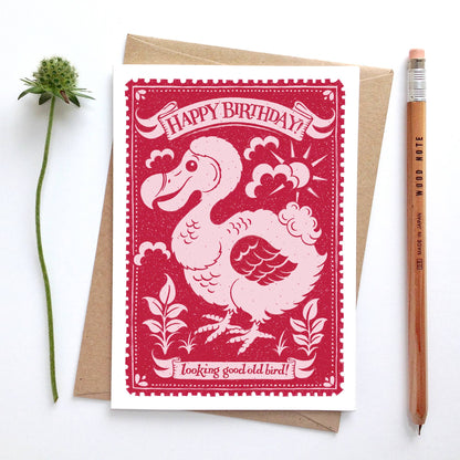 Old Bird Birthday Card