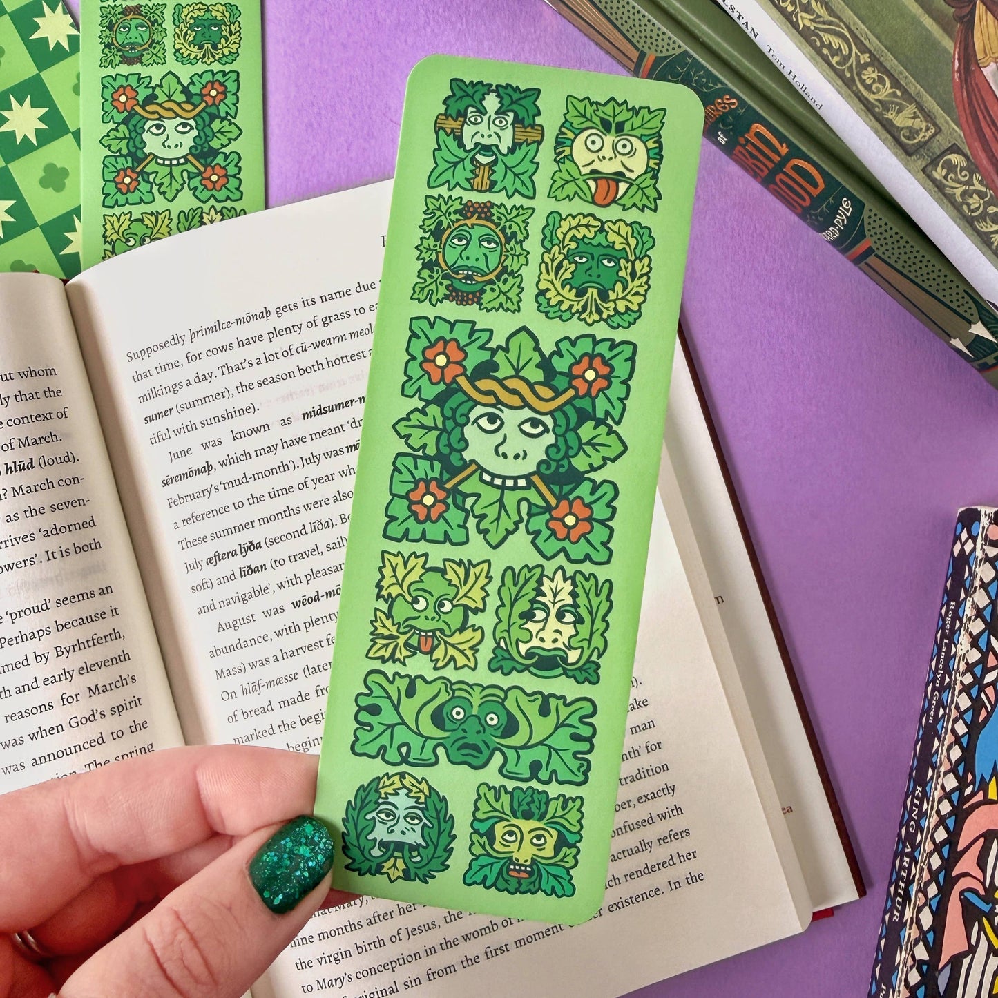 Green Man Folklore Bookmark