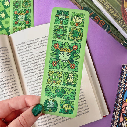 Green Man Folklore Bookmark