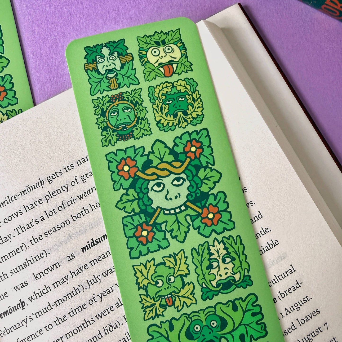 Green Man Folklore Bookmark