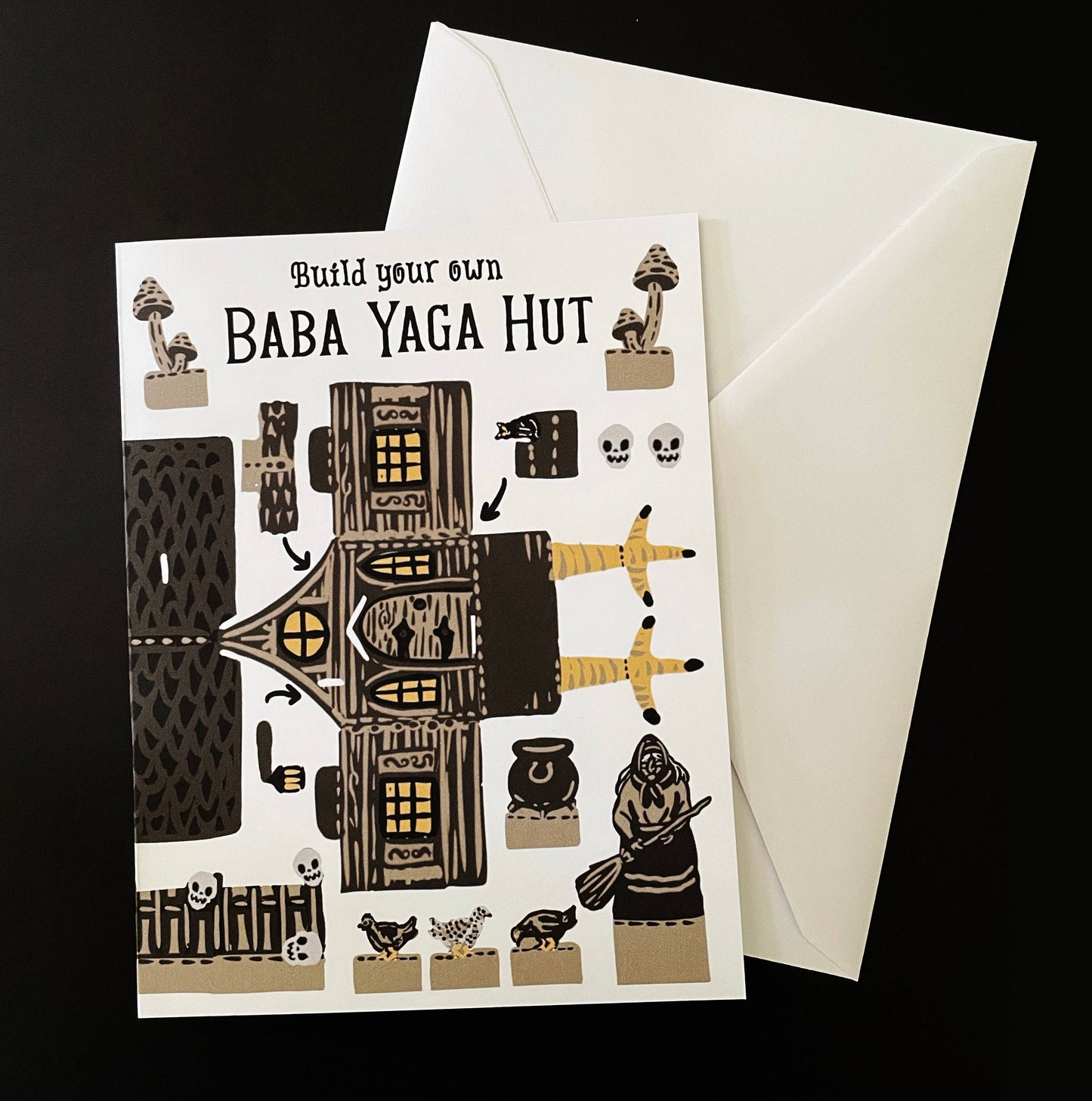   Build your own Baba Yaga hut Card
