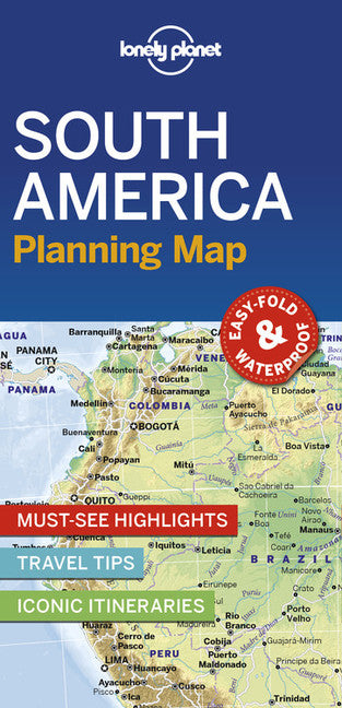 Lonely Planet South America Planning Map 1st Ed.