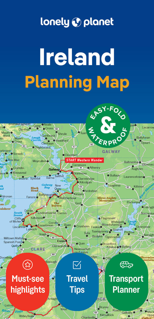 Lonely Planet Ireland Planning Map 2 2nd Ed.