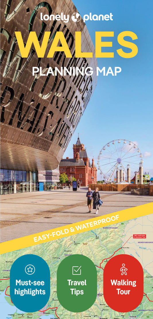 Lonely Planet Wales Planning Map 2 2nd Ed.