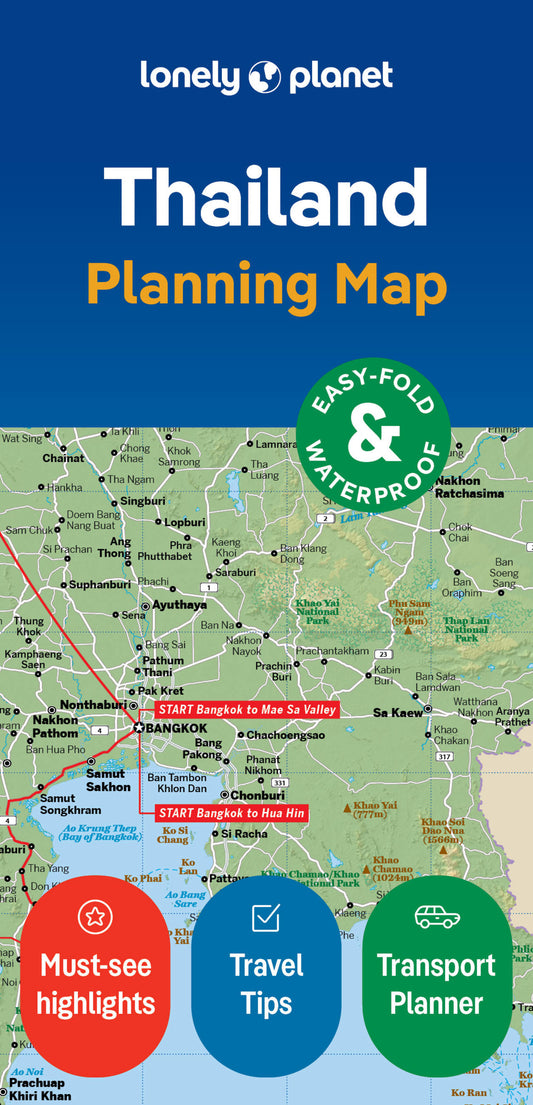 Lonely Planet Thailand Planning Map 2 2nd Ed.