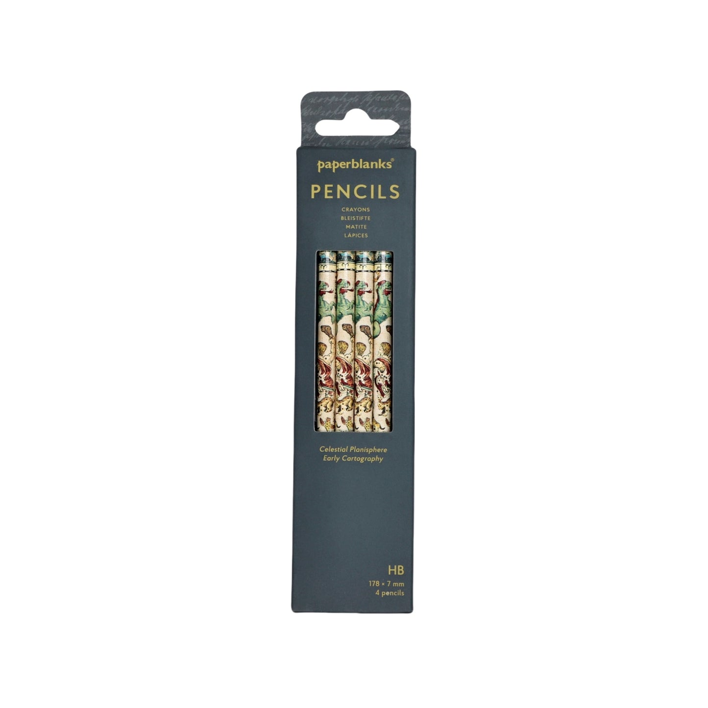 Celestial Planisphere 4 Pack Pencils by Paperblanks (Early Cartography)