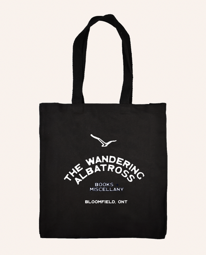 Wandering Albatross Tote, B & W Logo