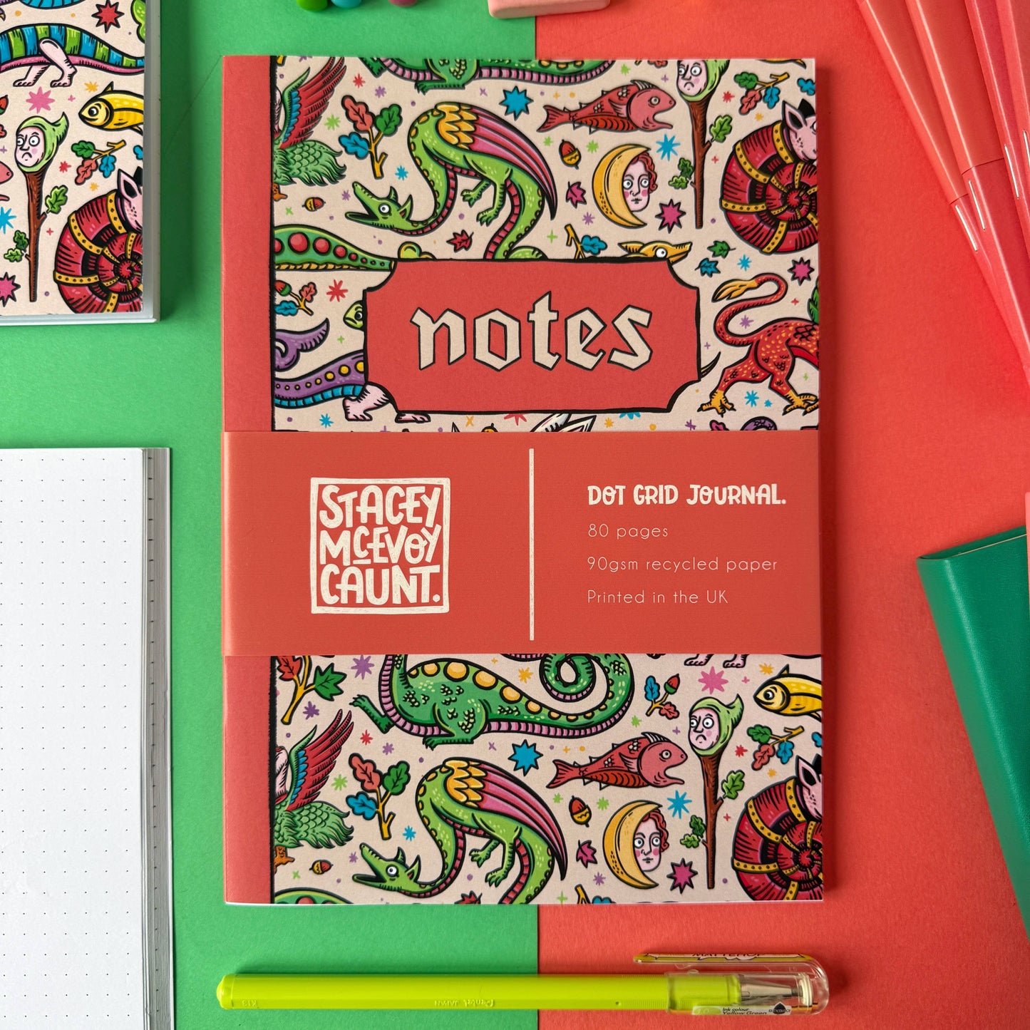 Medieval Menagerie A5 Dot Grid Notebook