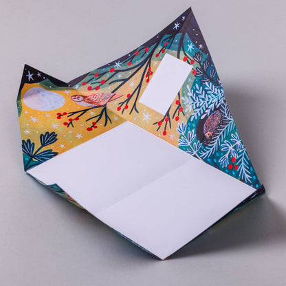 Harvest Moon Pigeon, Folding Holiday Letter Pack, Pack of 6