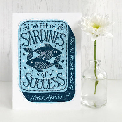 Sardines of Success Encouragement Card