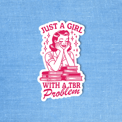 TBR sticker, Bookstore sticker, Bookish sticker, Retro
