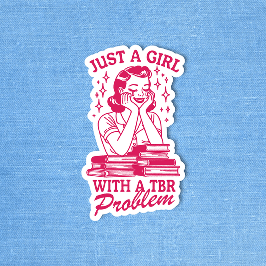 TBR sticker, Bookstore sticker, Bookish sticker, Retro