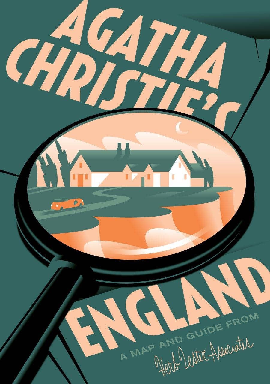 Agatha Christie's England - Art Map & Cultural Guide