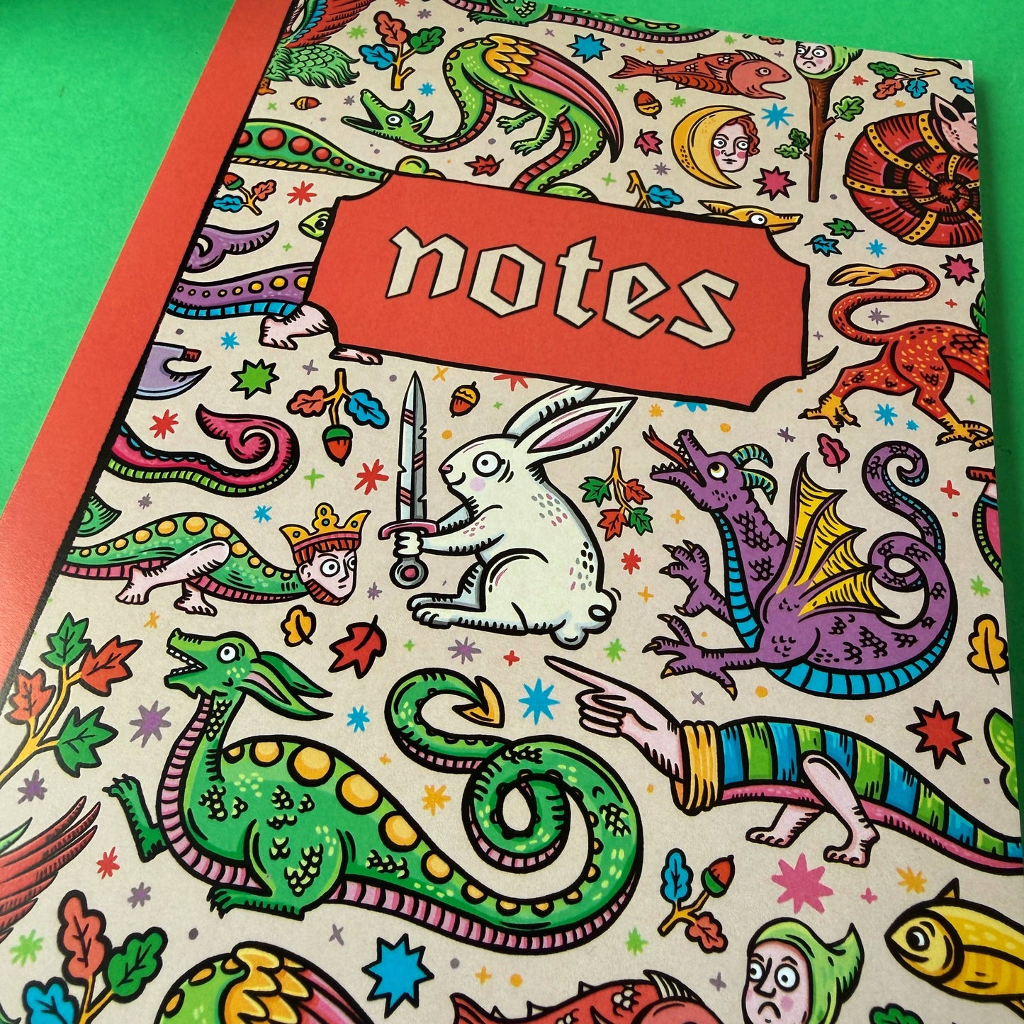 Medieval Menagerie A5 Dot Grid Notebook