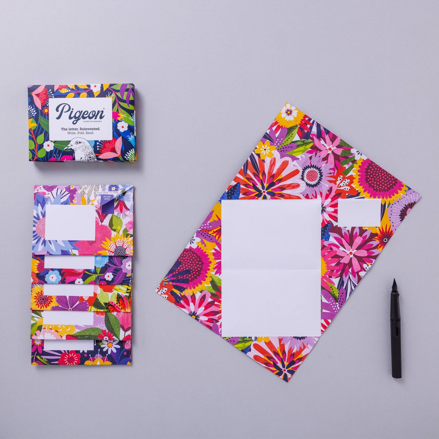 Floral Fantasia Pigeon letter pack