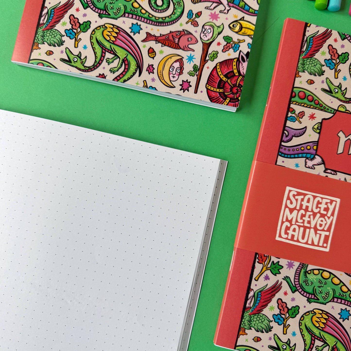 Medieval Menagerie A5 Dot Grid Notebook